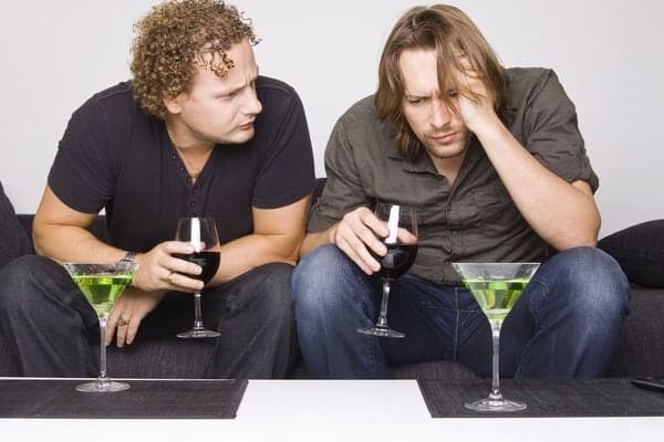 Two guys thinking how long will alcohol stay in their system