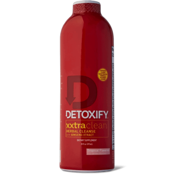 Detoxify XXtra Clean detox drink in 20 oz bottle